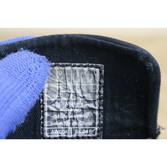 Dr Doc Martens Boots Mens 11 Black Leather Tobas Combat Shoes - Picture 7 of 14